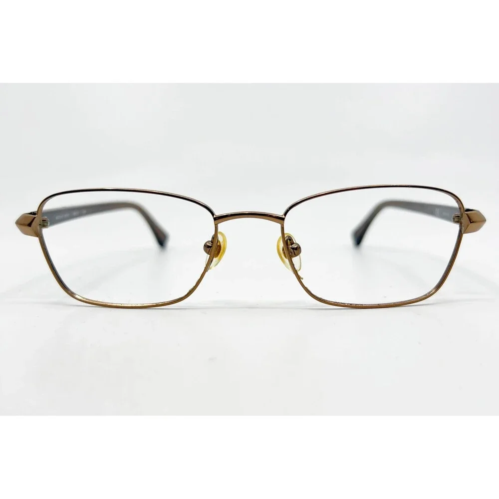 Michael Kors Eyeglasses Womens Brown MK357 Metal Rectangular 49-17-135